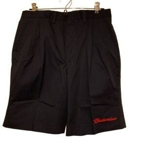 Vintage Riverside Size 29 Budweiser Blue Pleated Uniform Shorts *New-2nds*